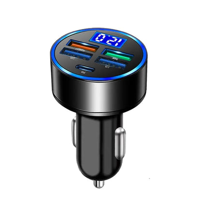 66W 5-port fast phone charger, 3.1A USB car charger fast charging USB